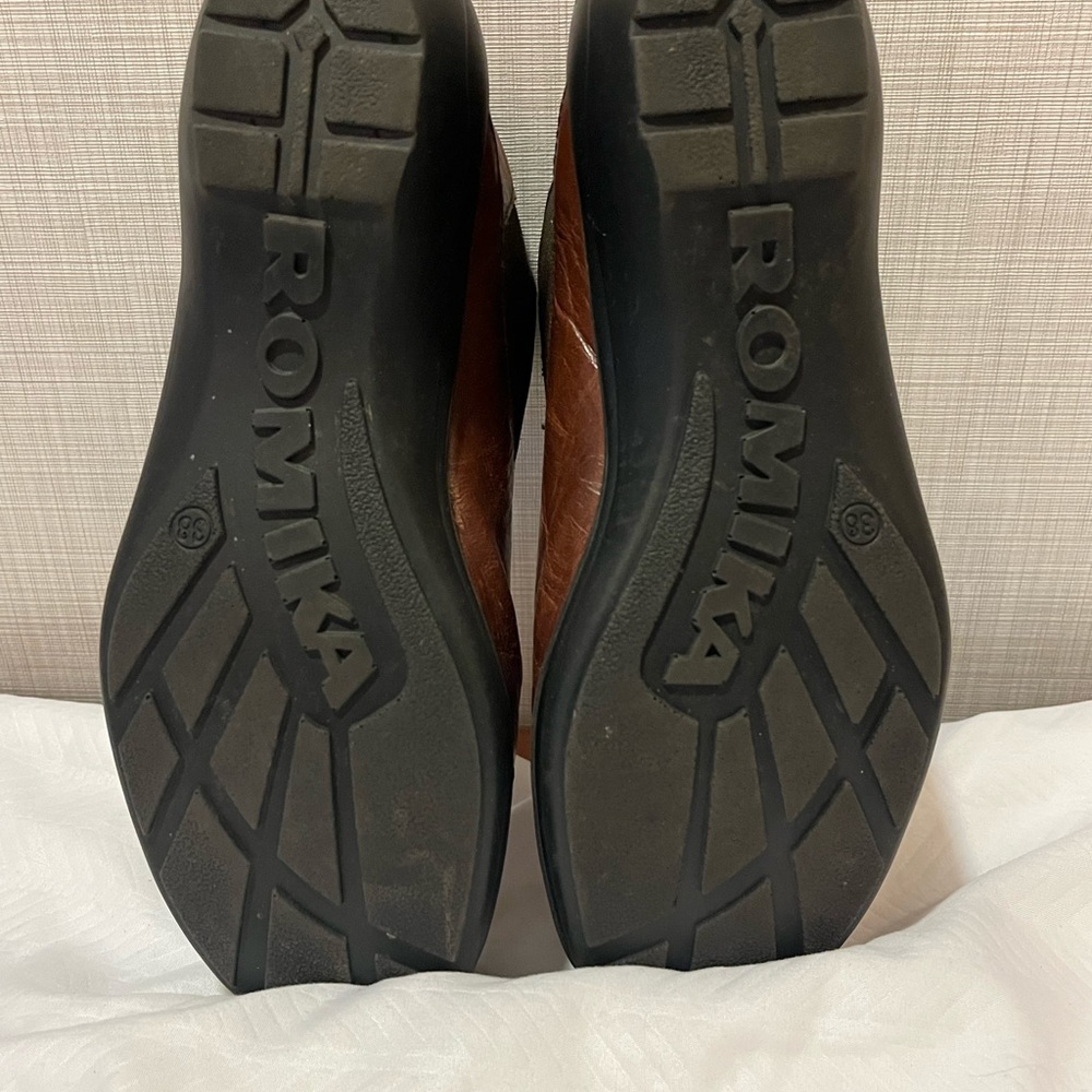 Romika Brown Leather Booties - Picture 6 of 10